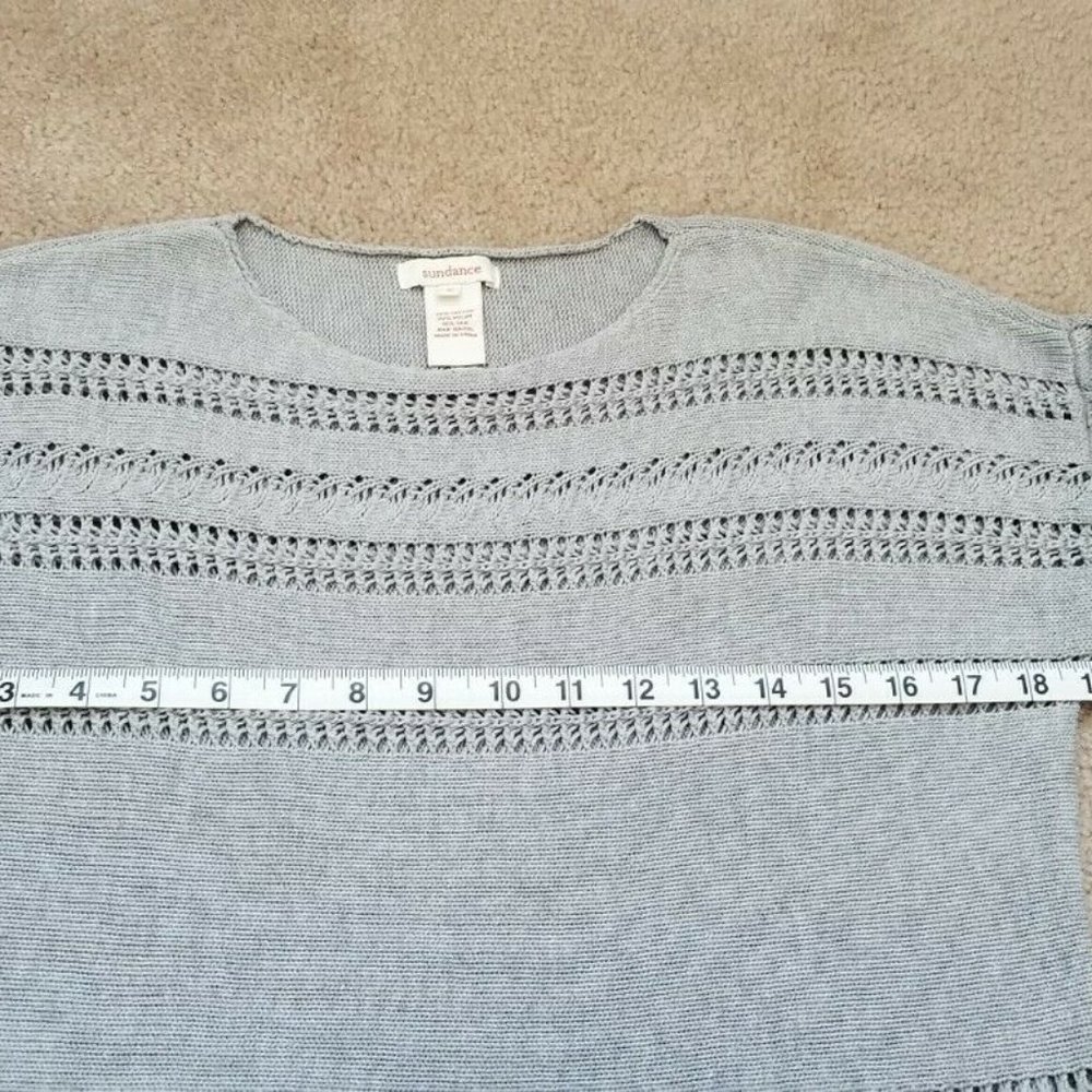 Sundance catalog Lovely Days Tunic Sweater Dress Gray Sz Small - Picture 6 of 8
